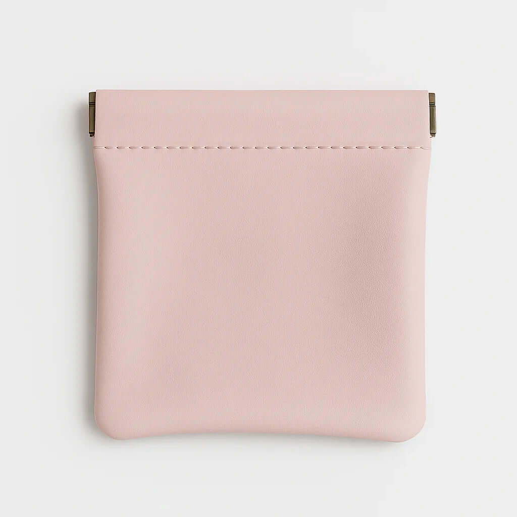 Pochette en cuir rose