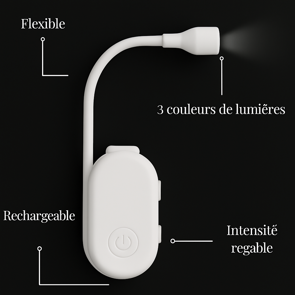 Coffret lampe de lecture - Noir