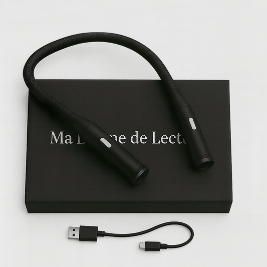 Lampe de lecture tour de cou noire